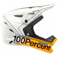 CASCO 100% STATUS CARBY/SILVER- XS (53-54CM)